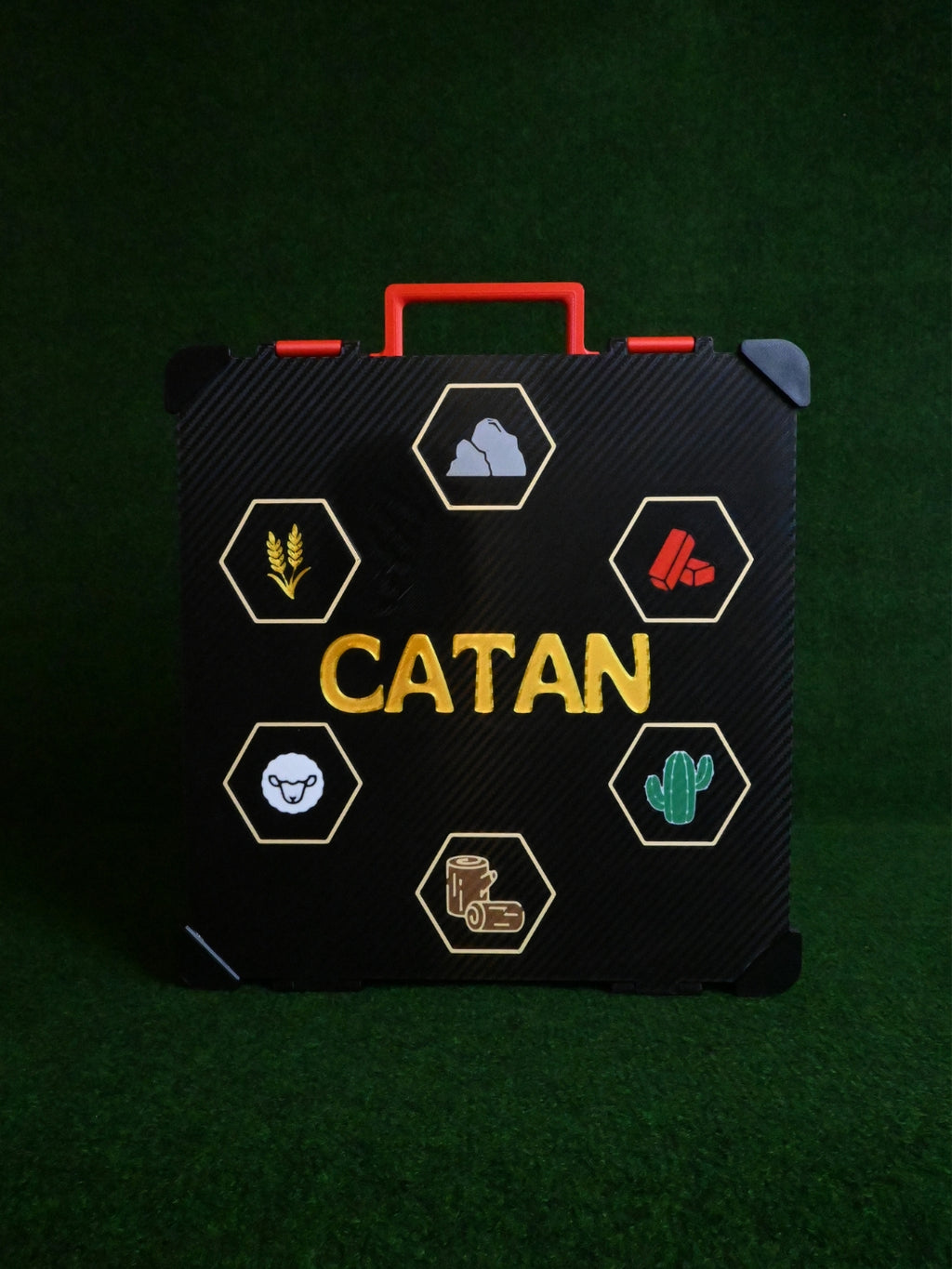 Caja de almacenamiento para Catan con espacio para accesorios y expansión de 5-6 jugadores