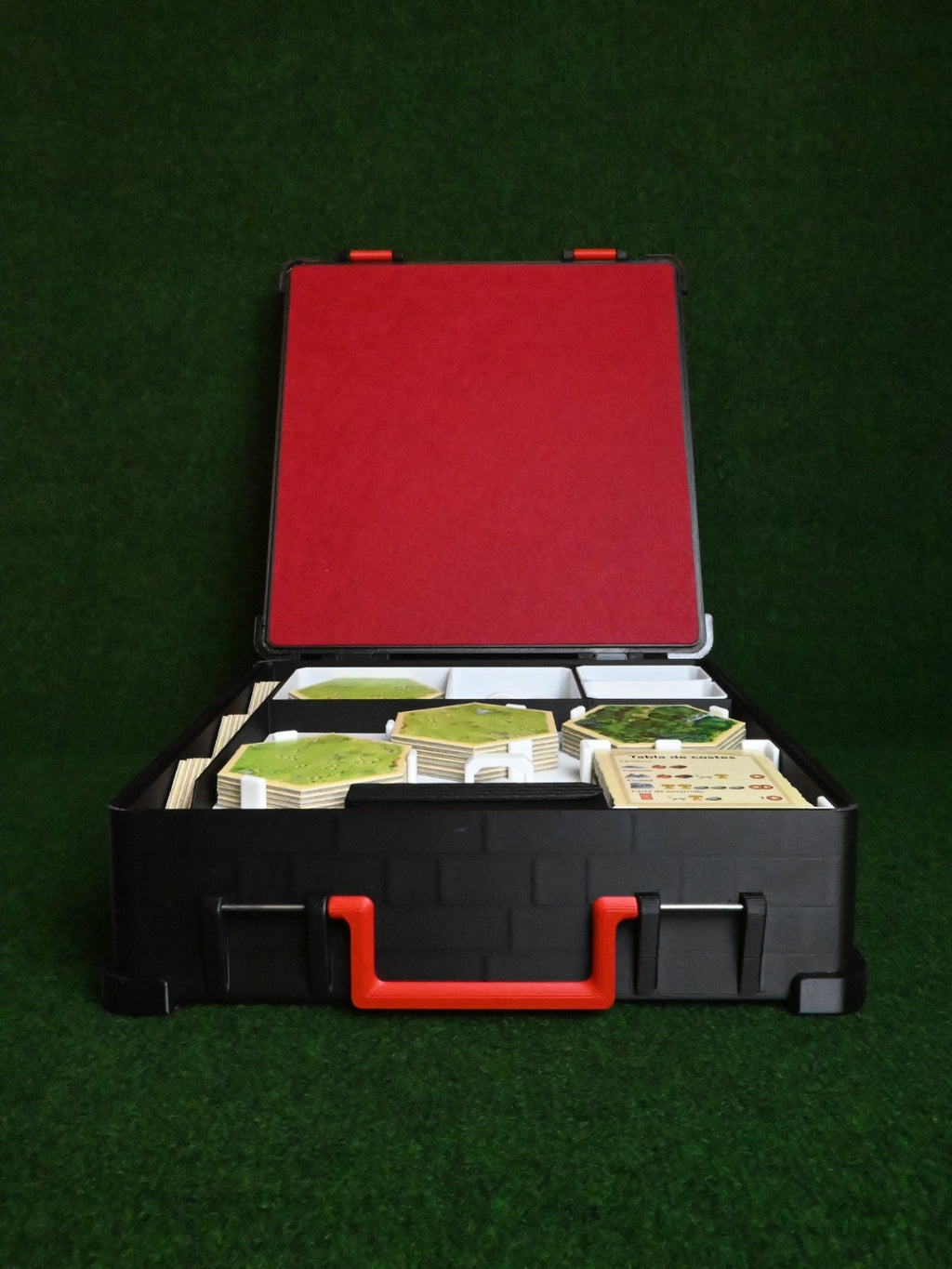 Caja de almacenamiento para Catan con espacio para accesorios y expansión de 5-6 jugadores